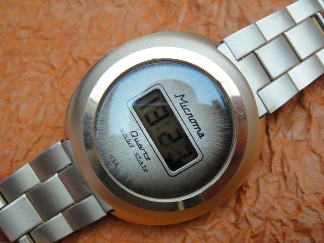 Microma lcd watch shop